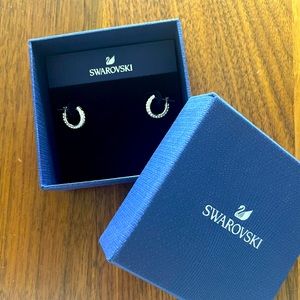 Swarovski Vittore Hoop Earrings in Silver